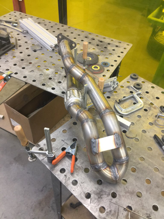 Exhaust work in progress.